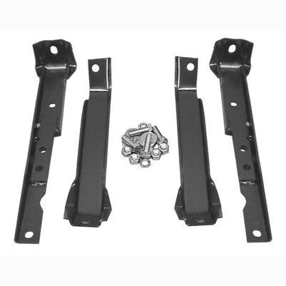 67-72 C-10/GMC 4/2WD SHORTBED W/LEAF SPRING SUSP REAR BUMPER BRACKET 4PC SET