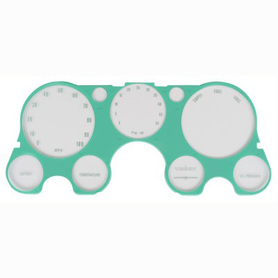 67-72 INSTRUMENT BEZEL LENS W/TACH W/O VAC