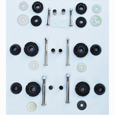 69-72 CHEV/GMC 1/2 TON, 2WD, CAB/RADIATOR SUPPORT MOUNT KIT (40 PIECE) CONTAINS BUSHINGS, WASHERS, BOLTS AND SPACERS