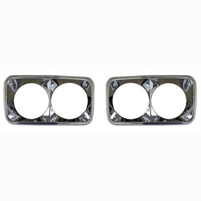 69-72 GMC PICKUP, SUBURBAN AND JIMMY HEADLIGHT BEZEL SET (2PC)