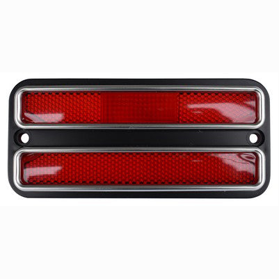 68-72 C-10 RR SIDE MARKER LAMP RED W/STAINLESS TRIM