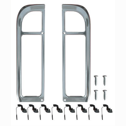 69-72 CHEV/GMC TAIL LIGHT BEZEL KIT, 14 PIECE. 2 BEZELS, 8 CLIPS AND 4 SCREWS