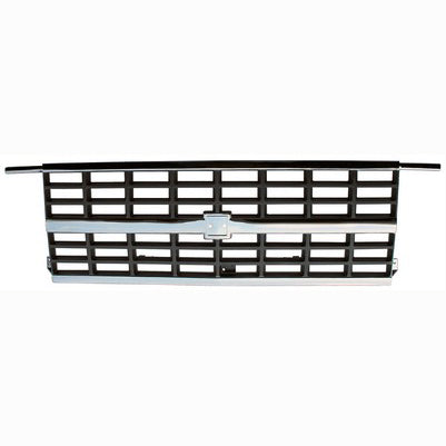 89-91 BLAZER GRILLE (RV SERIES) CHRM/SLV DUAL H/L