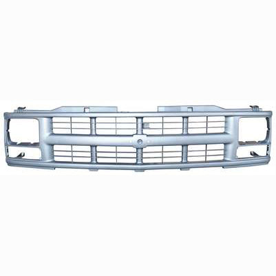 1994-98 Chev C/K Series Grille, Sealed Beam, Single, H/L Slv/Gry