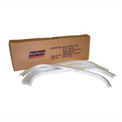 88-98 C-10 WHEEL ARCH MLDG 4PC SET, CHR