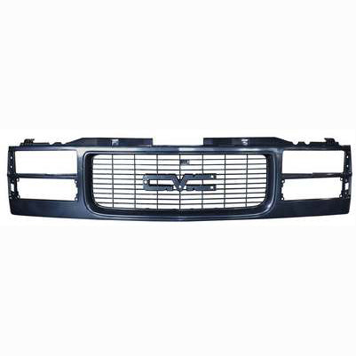 1994-98 GMC C/K truck and SUV Grille For Composite Headlights, Black (Paint To Match) Without Chrome Trim