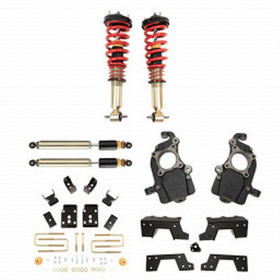 2015-20 F150 2wd 1-5 front / 6 inch rear Damping/Height Adjustable Front Coilover lowering kit