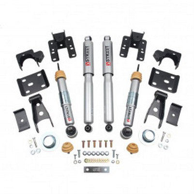 2014-18 Silverado/Sierra 1500 (2wd/4wd, reg/ext/crew cab, any control arms) 2/4 lowering kit with SP Shocks