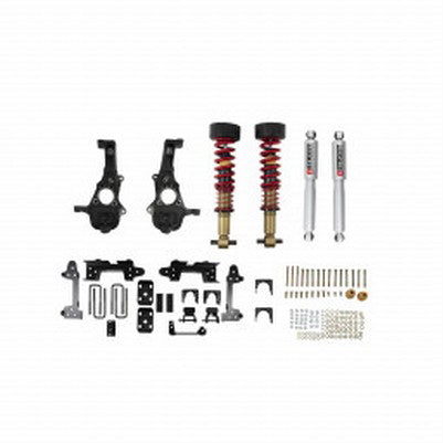 2019-25 Silverado/Sierra 1500 4wd (all cabs, short bed) 2-4 front / 6 inch rear Coilover lowering kit