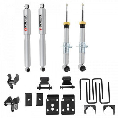 2021-25 F150 2WD Lowering Kit, 1 to 3.5 inch front / 4.5 inch rear lowering