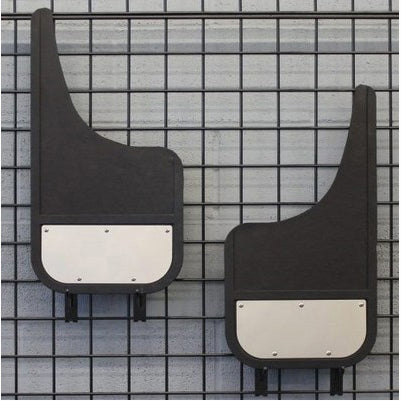 Airhawk 12 X 22 Front Mudflaps, Pair, Fleet Flaps, Moon Cut, with stainless plate