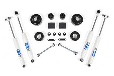 2007-11 Jeep Wrangler 2dr 2/2 inch coil spacer lift kit with sway bar links, Non Rubicon models