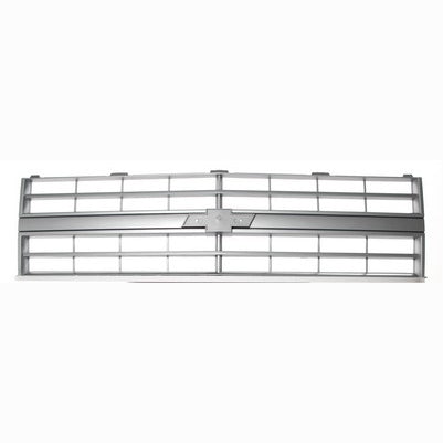 Premium Grille - OE Style w/ Emblem Mount - Argent Gray (Single Headlight) - 85-88 C/K Chevy Pickup Blazer Suburban