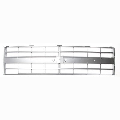 Premium Grille - OE Style w/ Emblem Mount - Argent Gray (Dual Headlights) - 85-88 C/K Chevy Pickup Blazer Suburban