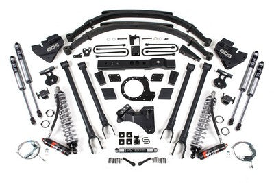2017-2019 F250/F350 SRW 8 inch 4-Link Suspension Lift Kit, 7 inch Rear, Spring, Diesel | Fox 2.5 PES C/O Front, Fox 2.0 IFP PS Aux Front, Fox 2.0 IFP PS Rear
