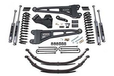 2011-2016 F250/F350 4wd 4 inch Radius Arm Lift Kit, Rear Leaf Spring, Diesel | NX2 Front, NX2 Rear