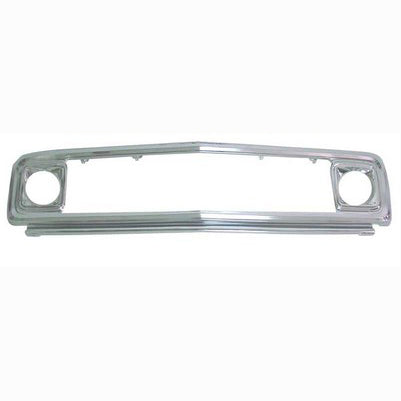 Grille Shell - w/ Headlamp Bezels - Chrome Steel - 71-72 Chevy C/K Pickup Blazer Suburban