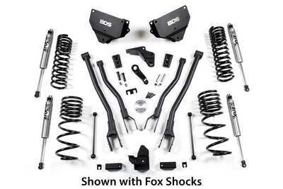 2014-18 Ram 2500 Gas w/rear coils 4 inch 4 Link Lift kit, NX2 shocks