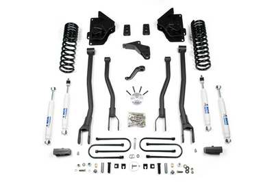 2013-18 Ram 3500 Gas w/o rear air 4 inch 4 Link lift kit With Fox Shocks