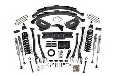 2013-18 Ram 3500 Diesel w/o rear air 8 inch 4 link lift kit with rear blocks and add-a-leafs
