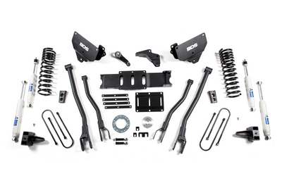 2013-18 Ram 3500 Gas 5.5/4.5 inch 4 Link lift kit with rear leaf springs