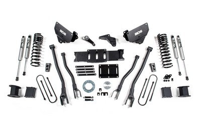 2013-18 RAM 3500 Diesel w/rear Air, 6 bolt T-case 6 inch 4 link lift kit