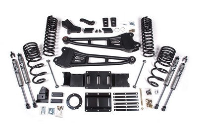2019-24 Ram 2500 Diesel w/rear coils 4 inch Radius Arm lift kit, 6 bolt t-case