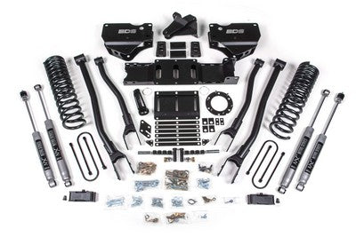 2019-22 Ram 3500 Diesel w/o rear air 4 inch 4-link lift kit 2 inch Rear Block w/o overload, 8 Bolt T-Case, NX2 Shocks