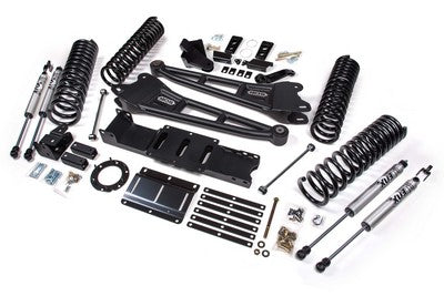 2019-24 Ram 2500 Diesel w/rear coils 6 inch Radius Arm lift kit, 4.5 inch Rear Coil Box Kit, 6 bolt T-Case, FOX Shocks