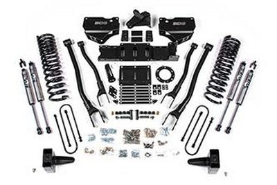 2019-22 Ram 3500 Gas w/o rear air 5.5 inch 4-Link lift kit - 5 inch Rear Block w/o overload - NX2 Shocks