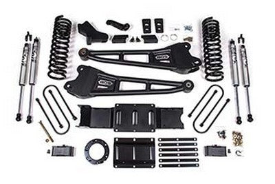 2019-24 Ram 2500 Gas w/rear coils 4 inch Radius Arm Lift kit - NX2 Shocks