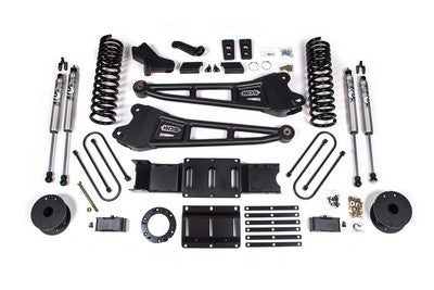 2019-22 Ram 3500 Diesel w/rear air ride 4 inch Radius Arm lift kit - 3 inch Rear Block w/ Air Bag - 8 Bolt T-Case - NX2 Shocks