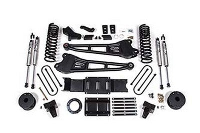 2019-22 Ram 3500 Diesel w/rear air 6 inch Radius Arm Lift Kit - 5 inch Rear Block - 6 bolt T-Case - NX2 Shocks