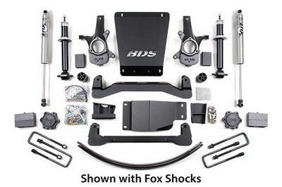 2007-13 Silverado/Sierra 1500 4wd 6/5.5 high clearance lift kit, rear block and add-a-leaf