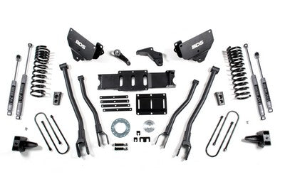 2013-18 Ram 3500 Gas w/o rear air 5.5 inch 4-Link Lift kit, NX2 shocks