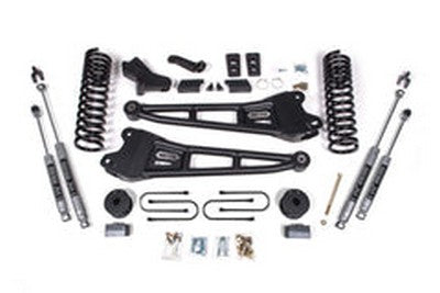 2013-2018 Ram 3500 Gas w/rear air 4 inch Radius Arm Lift Kit, NX2 Shocks