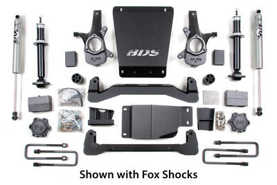 2007-13 Silverado/Sierra 1500 4wd 4/3 high clearance lift kit, rear block