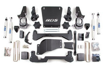 2001-10 GM K2500HD 7/5 high clearance lift kit with rear blocks