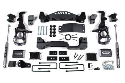 2021-24 F150 6 inch BDS Suspension Lift kit w/ 4 inch Rear Block - Fox Shocks