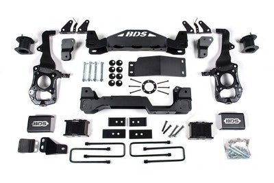 2021-24 Ford F150 w/ CCD 4wd 6 inch Suspension Lift Kit 5 inch Rear, Block - Spacer Front, Rear Shock Relocation