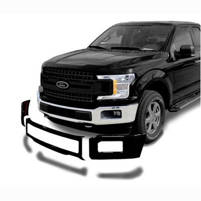 2018-20 F150 Front Bumper Shellz, (CENTER COVER) Gloss White, Without tow hooks