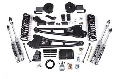 2014-18 Ram 2500 Diesel w/rear air 6 inch Radius Arm Lift Kit, NX2 Shocks