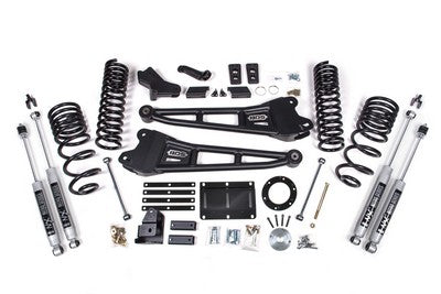 2014-18 Ram 2500 Gas w/rear air 5.5 inch Radius arm lift kit, NX2 Shocks