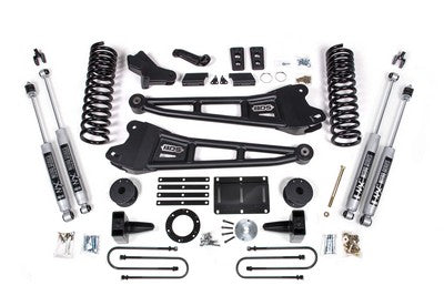 2013-2018 Ram 3500 6 inch Radius Arm Lift Kit, 6 inch Rear, Block - Diesel w/ Rear Air Ride - NX2 Shocks