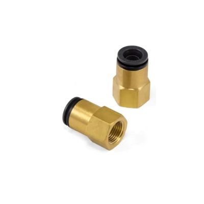 Straight Female - 1/8 inch FNPT x 1/4 inch PTC - DOT - SMC # KV2F07-34