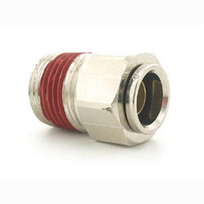 Straight fitting, Male 1/4 NPT x 1/4 Tube