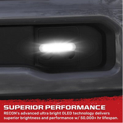 2017-23 Superduty Tow Hook Covers 2-Piece Set of White Silicone Covers w LED Running Lights