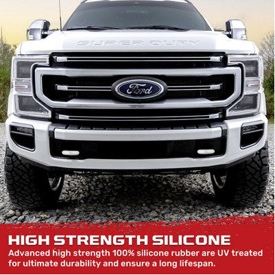 2017-23 Superduty Tow Hook Covers 2-Piece Set of White Silicone Covers