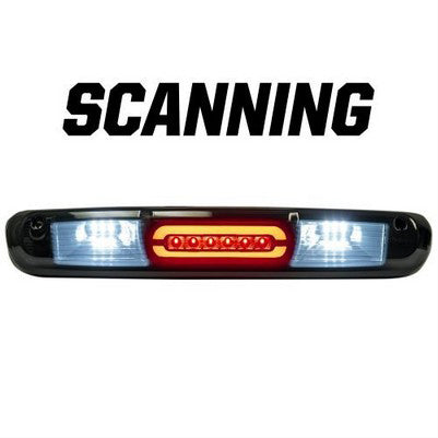 2007-13 Sierra/Silverado, ULTRA HIGH POWER SCANNING Red LED Third Brake Light Kit, Smoked Lens
