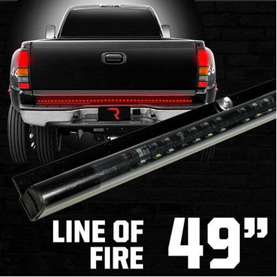 49inch Hyperlite Red LED Line Of Fire Tailgate Light Bar